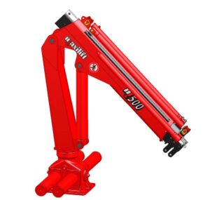 Maxilift ML500 heavy duty crane designed for robust lifting applications, shown folded.